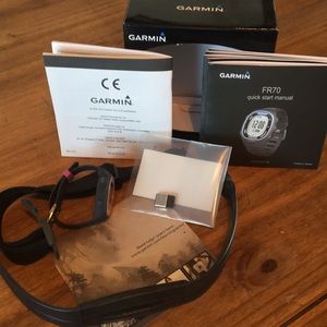 Garmin sport watch with heart rate monitor. NEW!